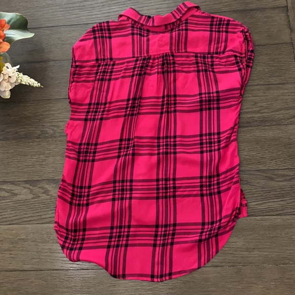 Epic threads short sleeve flannel button down top - Picture 4 of 5